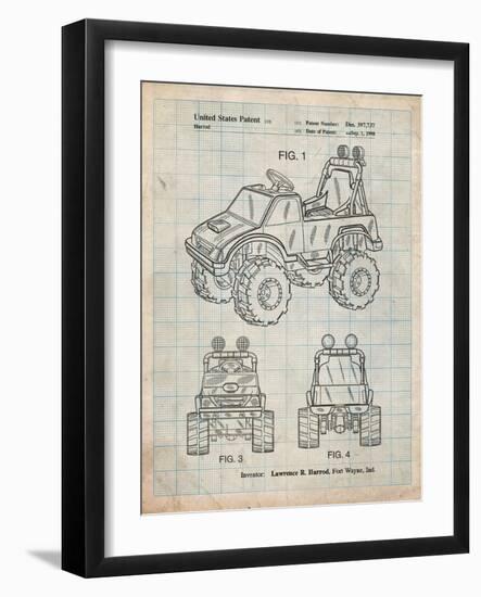 Kids Truck-Cole Borders-Framed Art Print