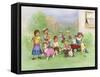 Kids with Dogs-Dianne Dengel-Framed Stretched Canvas