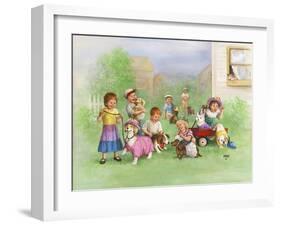 Kids with Dogs-Dianne Dengel-Framed Giclee Print