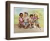 Kids with Ice Cream-Dianne Dengel-Framed Giclee Print