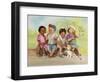 Kids with Ice Cream-Dianne Dengel-Framed Giclee Print