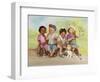 Kids with Ice Cream-Dianne Dengel-Framed Giclee Print