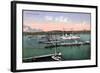 Kiel, Blick Zum Kriegshafen, Segelboote, Kriegsschiffe-null-Framed Giclee Print