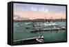 Kiel, Blick Zum Kriegshafen, Segelboote, Kriegsschiffe-null-Framed Stretched Canvas