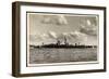 Kiel, Deutsche Kriegsschiffe Im Hafen Aus Der Ferne-null-Framed Giclee Print