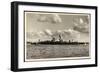 Kiel, Deutsche Kriegsschiffe Im Hafen Aus Der Ferne-null-Framed Giclee Print