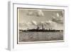 Kiel, Deutsche Kriegsschiffe Im Hafen Aus Der Ferne-null-Framed Giclee Print