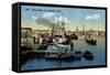 Kiel, Kieler Hafen Mit Krupp'Scher Werft, Schiffe-null-Framed Stretched Canvas