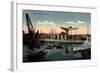 Kiel Nord Ostsee Kanal, Germania Werft, Dampfer-null-Framed Giclee Print