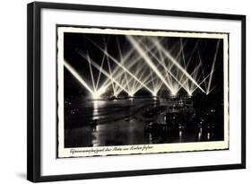 Kiel, Scheinwerferspiel Der Flotte Im Kieler Hafen-null-Framed Giclee Print