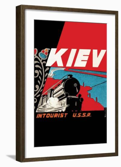 Kiev - Intourist U.S.S.R.-null-Framed Art Print