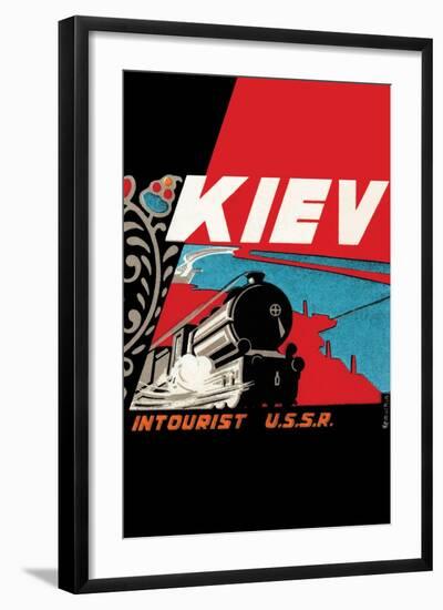 Kiev - Intourist U.S.S.R.-null-Framed Art Print