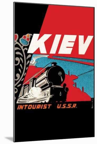 Kiev - Intourist U.S.S.R.-null-Mounted Art Print