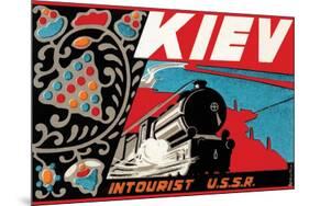 Kiev - Intourist U.S.S.R.-null-Mounted Premium Giclee Print