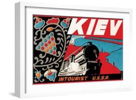 Kiev - Intourist U.S.S.R.-null-Framed Art Print