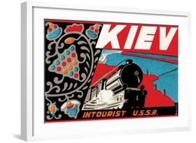 Kiev - Intourist U.S.S.R.-null-Framed Art Print