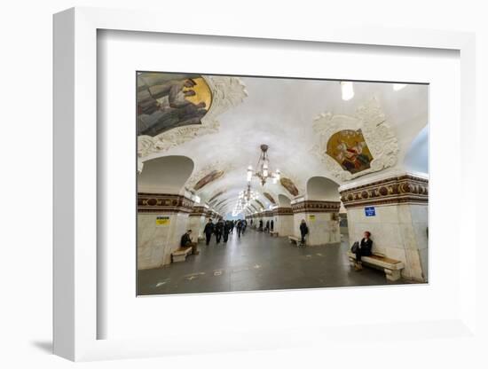 Kiev Metro Station, Moscow, Russia, Europe-Miles Ertman-Framed Photographic Print