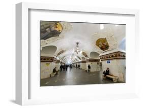 Kiev Metro Station, Moscow, Russia, Europe-Miles Ertman-Framed Photographic Print