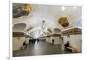 Kiev Metro Station, Moscow, Russia, Europe-Miles Ertman-Framed Photographic Print