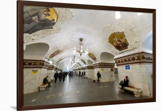 Kiev Metro Station, Moscow, Russia, Europe-Miles Ertman-Framed Photographic Print