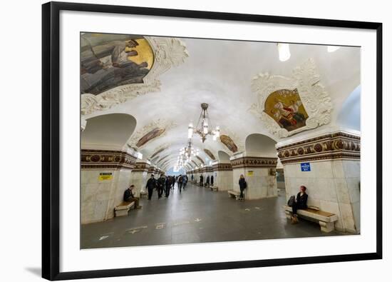 Kiev Metro Station, Moscow, Russia, Europe-Miles Ertman-Framed Photographic Print