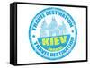 Kiev Stamp-radubalint-Framed Stretched Canvas