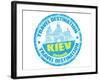 Kiev Stamp-radubalint-Framed Art Print