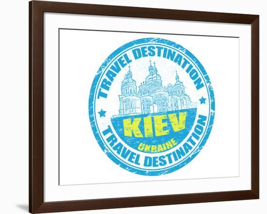 Kiev Stamp-radubalint-Framed Art Print