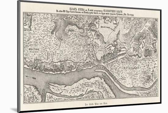 Kiev: The Oldest Known Map-null-Mounted Photographic Print
