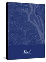 Kiev, Ukraine Blue Map-null-Stretched Canvas