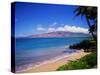 Kihei Beach and West Maui Mountains-James Randklev-Stretched Canvas