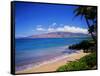 Kihei Beach and West Maui Mountains-James Randklev-Framed Stretched Canvas