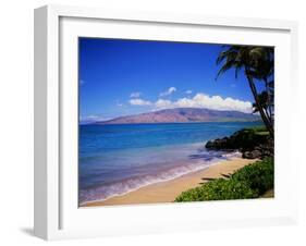 Kihei Beach and West Maui Mountains-James Randklev-Framed Premium Photographic Print