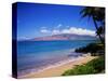 Kihei Beach and West Maui Mountains-James Randklev-Stretched Canvas