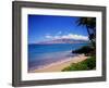 Kihei Beach and West Maui Mountains-James Randklev-Framed Photographic Print