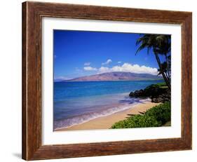 Kihei Beach and West Maui Mountains-James Randklev-Framed Photographic Print