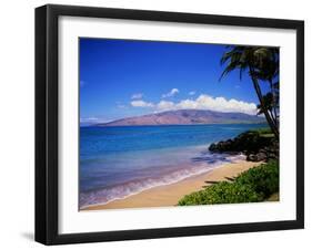 Kihei Beach and West Maui Mountains-James Randklev-Framed Photographic Print