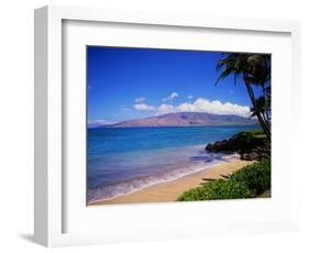 Kihei Beach and West Maui Mountains-James Randklev-Framed Photographic Print