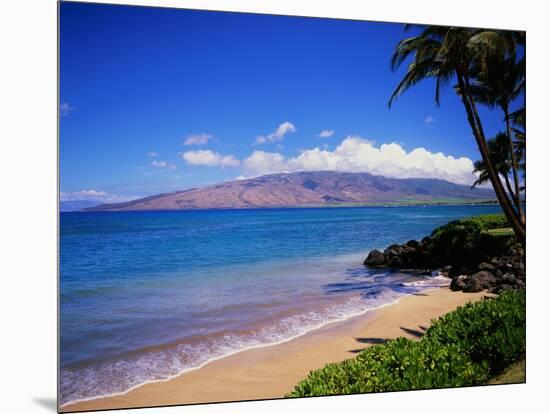 Kihei Beach and West Maui Mountains-James Randklev-Mounted Photographic Print