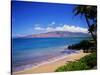 Kihei Beach and West Maui Mountains-James Randklev-Stretched Canvas