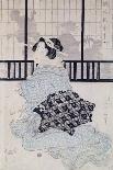 Seated Courtesan with a Book, C.1804-29-Kikugawa Toshinobu Eizan-Mounted Giclee Print