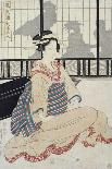 A Courtisan with a Shamisen-Kikugawa Toshinobu Eizan-Giclee Print