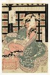 Hour of the Snake (10 AM), 1812-Kikukawa Eizan-Giclee Print