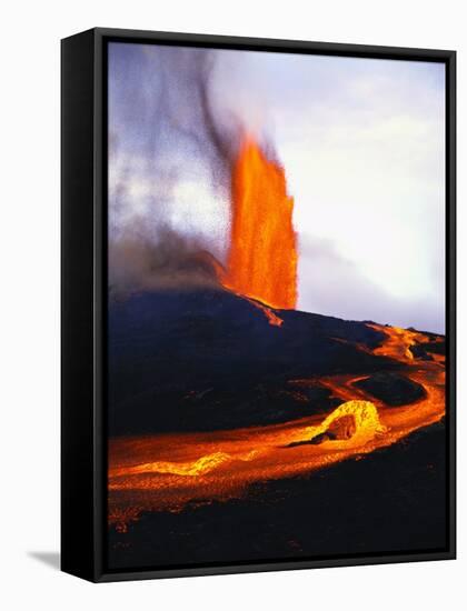 Kilauea Erupting-Douglas Peebles-Framed Stretched Canvas