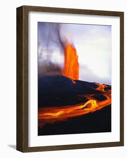 Kilauea Erupting-Douglas Peebles-Framed Photographic Print