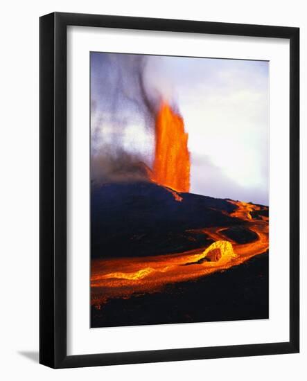 Kilauea Erupting-Douglas Peebles-Framed Photographic Print