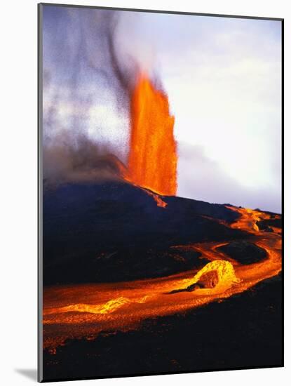 Kilauea Erupting-Douglas Peebles-Mounted Photographic Print