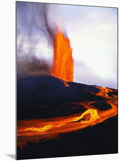 Kilauea Erupting-Douglas Peebles-Mounted Photographic Print