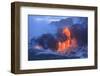 Kilauea lava flow near former town of Kalapana, Big Island, Hawaii, USA-Stuart Westmorland-Framed Photographic Print