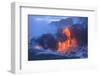 Kilauea lava flow near former town of Kalapana, Big Island, Hawaii, USA-Stuart Westmorland-Framed Photographic Print